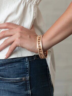 Paparazzi Jewelry Accessories - Couture Court - Gold Bracelet - Vintage